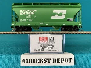 092 00 080 Micro Trains Burlington Northern  Hopper N Scale  BN New 09200080 - Picture 1 of 2