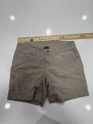 Shorts femininos Kuhl tamanho 10 cinza carga caminhada ao ar livre - Imagem 1 de 4