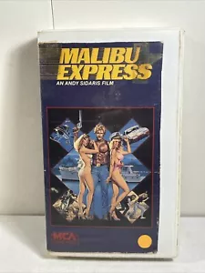 MALIBU EXPRESS Darby Hinton,Sybil Danning Dude Tangles Russians VHS Andy Sidaris - Picture 1 of 4