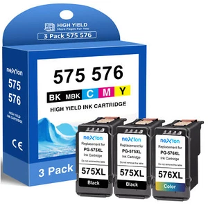 Druckerpatronen für Canon PG-575 XL 576XL  PIXMA TS3550i TS3551i TR4750i TR4751i - Bild 1 von 8