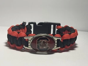 South Carolina Gamecocks College Paracord Bracelet NEW - Picture 1 of 2