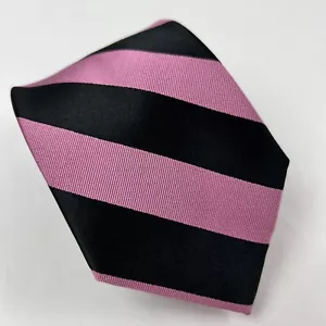 Diane Katzman echte rosa Herrenkrawatte Krawatte Seide gestreift klassisch gebraucht, in einwandfreiem Zustand - Bild 1 von 5