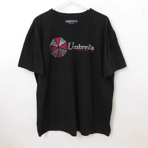 Resident Evil 20th Anniversary Umbrella Tshirt Black Short Sleeve Cotton Men 2XL - Picture 1 of 4