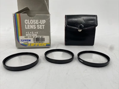 Tiffen 49mm Close-up  Lens Set +1 +2 +4 EB-11499 - Image 1 of 4