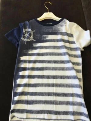 NWT NEW Gucci boys blue white sailor anchor T-shirt red web 5y 6y 8y 10y 372847 - Image 1 of 2