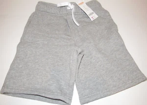 Boys Gymboree Gray Jersey Shorts Sz 5 NEW Knit Solid Pull-On Fuzzy Elastic Waist - Picture 1 of 4