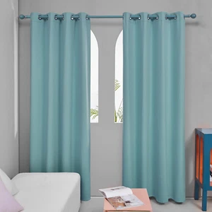 Blackout Grommet Curtains – Thermal Insulated, Noise-Reducing, Sustainable & Eas - Picture 1 of 7