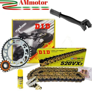 KIT DID Z 750 2006 Kawasaki Rapporti Modificati 15 45 Catena 520 VX3 Oro Moto - Picture 1 of 7