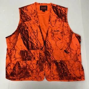 GameHide Large Blaze Orange Naked North Camo Hunting Vest Padded Zip Up Pouch - Picture 1 of 9