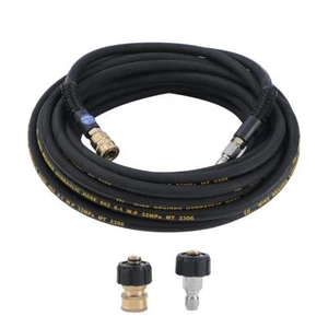 A.T Pressure Washer Hose 15M, 3/8 Inch with 2 Quick Connect Kits