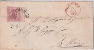 Naples 1858 : S.Germano Bat Pivotant Type 31 + Cercle Rouge (Cat.57/131) - Picture 1 of 2