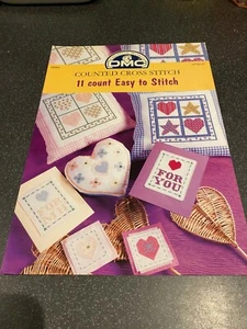 New DMC Counted Cross Stitch 11 COUNT EASY TO STITCH HEART Pattern Booklet P5064 - Picture 1 of 2