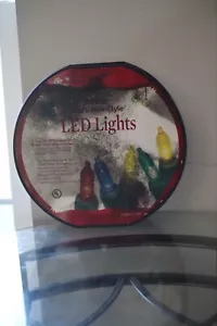 Christmas Tree LED Multu Mini Style Multi Color Lights on Green Wire - Picture 1 of 1