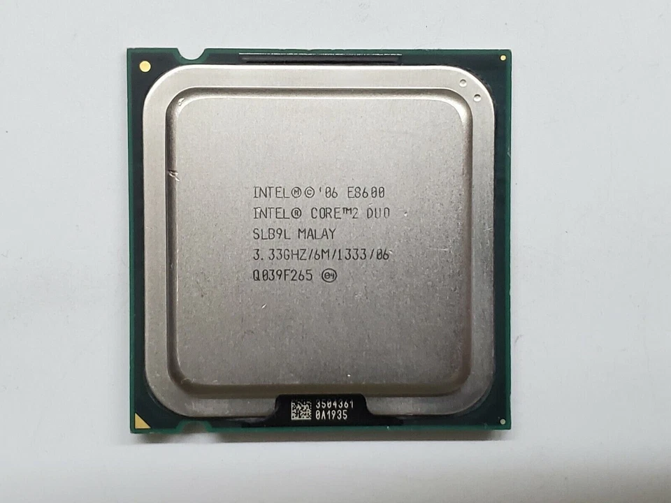 Intel Core 2 Duo E8600 3.33GHz Dual-Core CPU 6MB Cache LGA775 Processor - Used - Image 1 of 1