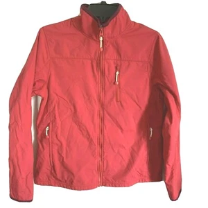 Gap Girls Large Soft Shell Fleece Lined Red Front Zippered Jacket  - Picture 1 of 8