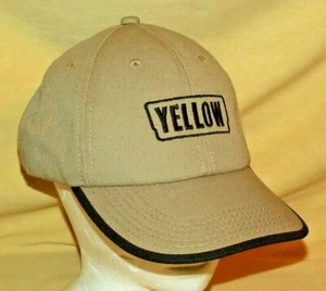 SOMBRERO DE CAMIÓN AMARILLO CAMIÓN DE CARGA PRODUCTOS K CORREA AJUS LOGOTIPO DE GOLF MARRÓN NEGRO. - Imagen 1 de 8