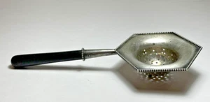 Colador de té de plata esterlina CD Peacock años 20 de colección - Imagen 1 de 5