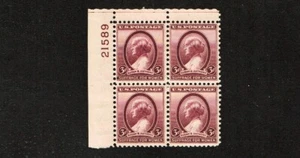 1936 U.S. COMMEMORATIVE 3c Susan B Anthony PLT#BLK of 4 Sc#784 M/NH/OG GEM ^ - Picture 1 of 1