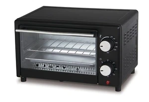 FORNO FORNETTO ELETTRICO 10 LITRI 900W TIMER CON GRIGLIA E TEGLIA COLORE NERO - Foto 1 di 4