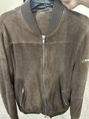 Superdry Hombre Chaqueta De Cuero De Gamuza  Foto 1 de 4