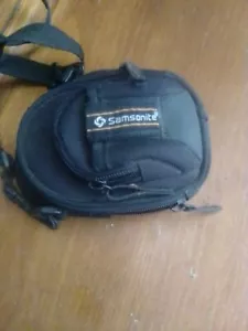 Vtg Shoulder Travel Bag Camera Carry Case Black Samsonite Adjustable Strap Nice - Picture 1 of 6