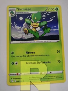 Simisage ® Golpe Fusión 008/264 ® No Común ® Pokémon ® Italiano - Picture 1 of 1