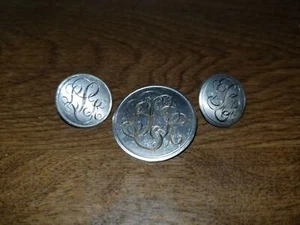 VTG A & Z Sterling Brooch and Earrings - Picture 1 of 4