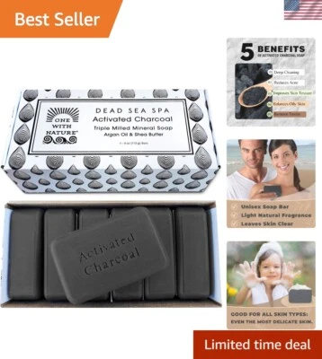 Sabonete Natural Antibacteriano de Sal do Mar Morto - Esfoliação Suave, Tamanho de Viagem - Imagem 1 de 4