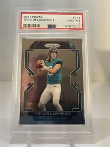 2021 Prizm Football Trevor Lawrence #331 Rookie Card RC PSA 8 Jaguars - Picture 1 of 5