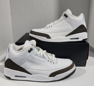 Nike Air Jordan 3 Retro 2018 White/Mocha Men's Sz 10.5 NEW 136064 122 NoLid QS 4 - Picture 1 of 6