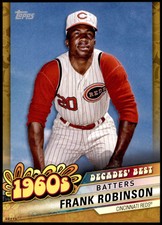 Frank Robinson 2020 Topps Decade's Best Series 2 5x7 Gold #DB-22 /10 Reds