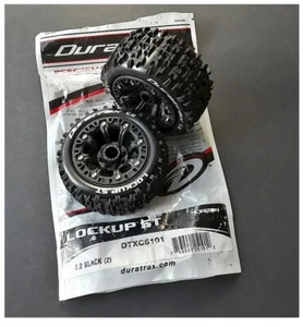 Duratrax Lockup Pre-Mounted Stadium Truck 2.2" Tires Black (2)1/16 E-Revo Summit - Picture 1 of 1