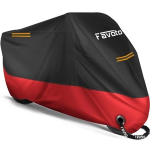 Favoto Telo Coprimoto 210D Teli per Moto Scooter Impermeabile Resistente ad - Foto 1 di 6