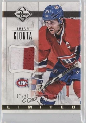 2012-13 Panini Limited Limited Jerseys Prime /25 Brian Gionta #LJ-BG - Image 1 of 2