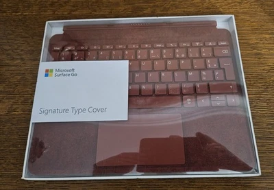 Microsoft Surface GO Signature Type Cover  officiel ALCANTARA Rouge Neuf  - Immagine 1 di 2