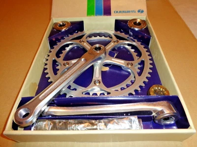 SHIMANO 600EX Arabesque 165mm 52/42T PCD 130mm Chainwheel set With BSC 68mm BB - Image 1 of 4