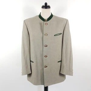 Luis Steindl Janker Hombre Talla 52 Beige Verde Algodón Lino Chaqueta Trachten Chaqueta Chaqueta - Imagen 1 de 8