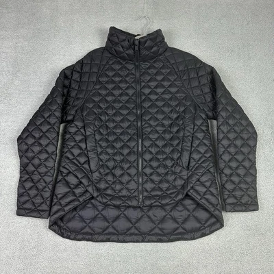 Athleta Jacket Womens Small Black Whisper Featherless Puffer Athletic Gym Run - Image 1 of 4