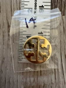 Tory Burch Replacement Metal Button Cut Out T-Logo Gold-Tone 1” - Picture 1 of 2