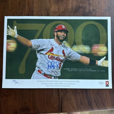 Albert Pujols O’ Night Divine 2022, Autographed, Numbered & JSA - Image 1 of 4