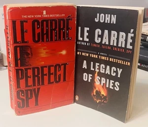 John le Carré PB Lot: A Perfect Spy 1987 Bantam + A Legacy of Spies 2018 Penguin - Picture 1 of 22