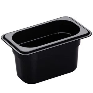 Cambro 94CW110 Camwear Black 1/9 Size x 4 D Food Pan" - Picture 1 of 2
