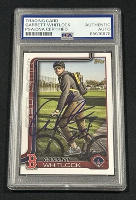 2025 Topps Series 2 Signed Garrett Whitlock #482 Golden Mirror SSP PSA COA Auto - Image 1 of 2