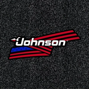 Johnson outboards Professional Boat Carpet Graphics - Picture 1 of 2
