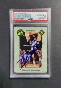 Dikeme Mutombo firmó Georgetown 1991 Classic Draft Picks Basketball Card Psa - Imagen 1 de 2