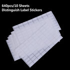 640pcs Distinguish Label Stickers Diamond Classification Storage Labels`hg _co