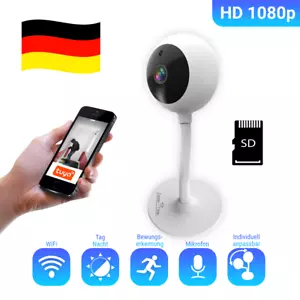 WIFI Kamera Videoüberwachung Baby Mikrofon App Nachtsicht 1080P WLAN Tuya Audio - Bild 1 von 9