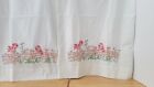 VINTAGE EMBROIDERED BIRDS ON A FENCE/ IN A FLOWER GARDEN PILLOWCASES  32X 20 SET