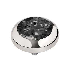 Melano Vivid Meddy's M 01SR9012 SS Clear Black 7mm Attachment f Vivid Ring - Picture 1 of 2