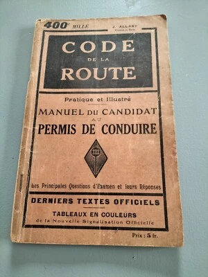Code De La Route J.Allary 1937 - Photo 1/4